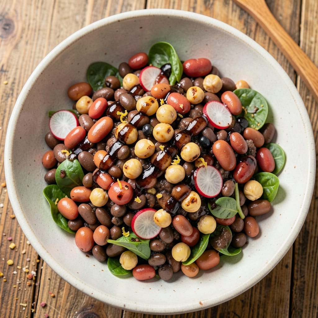 5 Bean Salad Recipe Balsamic Vinegar: Balsamic-Glazed Beans with Pantry Staples