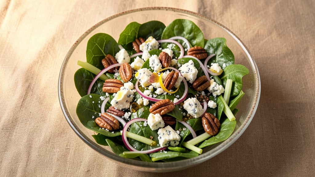 Blue Cheese Pecan Chopped Salad Recipe: Crunchy Nut and Tangy Cheese Balance