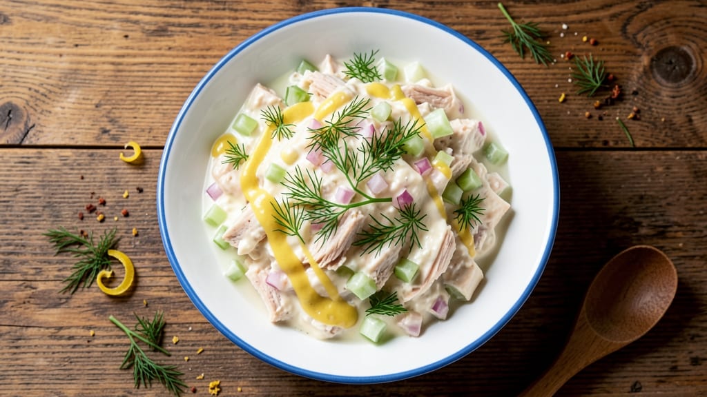 Brunswick Tuna Salad Recipe: Crisp Celery Crowns and Zesty Dill Twist