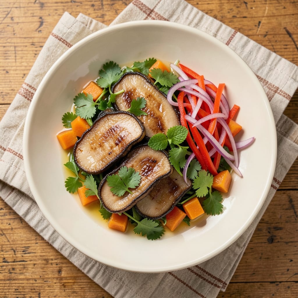 Abalone Salad Recipe: Silky Abalone with Citrus-Herb Crunch