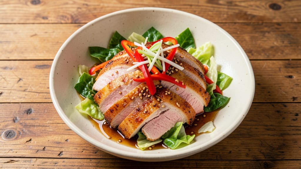 Asian Turkey Salad Recipe: Crispy Sesame-Crusted Turkey with Tangy Peanut Dressing