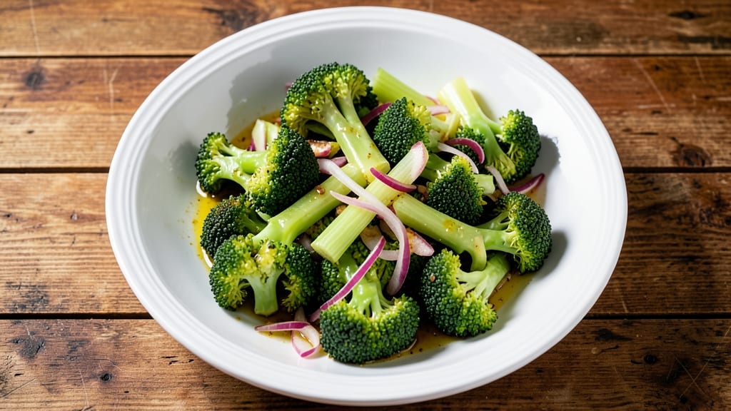 Broccoli Salad Recipe for Diet: Crunchy Celery Crowns and Light Vinaigrette