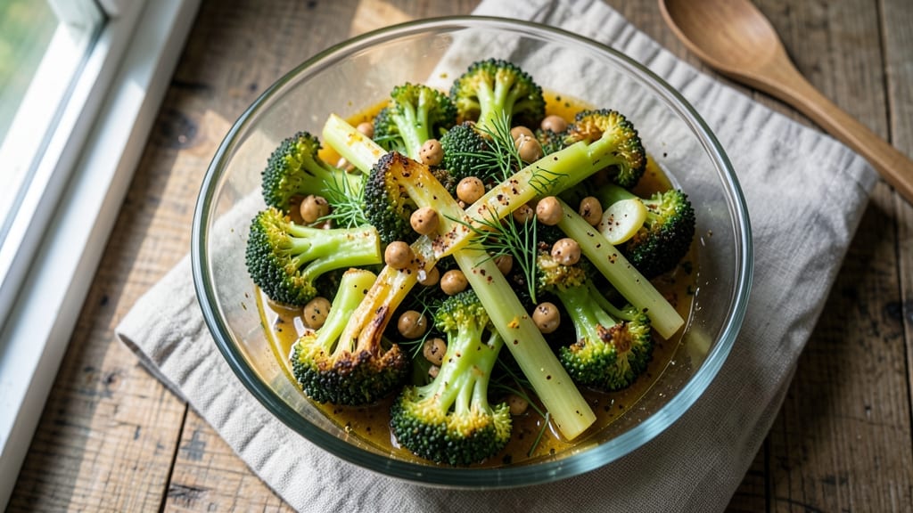 Broccoli Burst Salad Recipe: Crispy Celery Crowns and Zesty Lemon-Dill Zing