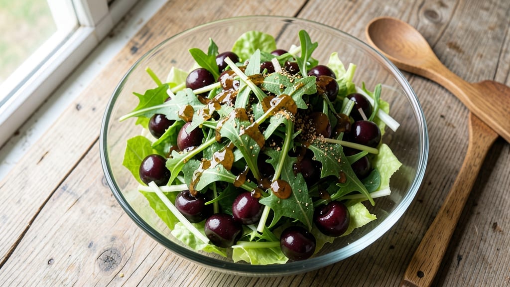 Black Cherry Salad Recipe: Tart-Sweet Balance With Crispy Celery Crowns