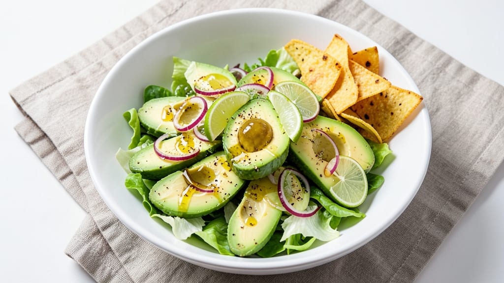 Avocado Lime Salad Recipe: Zesty Brightness With Crispy Tortilla Crunch
