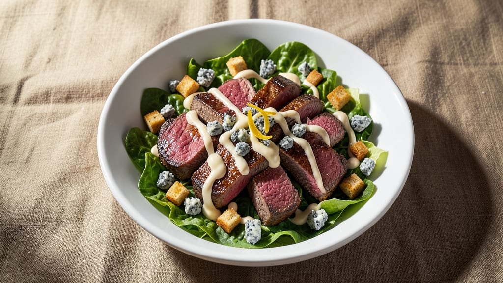 Applebee's Steak Salad Recipe: Smoky Grilled Steak Bites Over Creamy Dill Ranch
