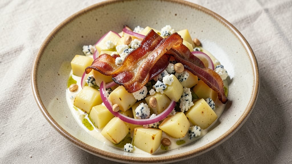 Bacon Blue Cheese Potato Salad Recipe: Smoky Crunch Meets Creamy Boldness