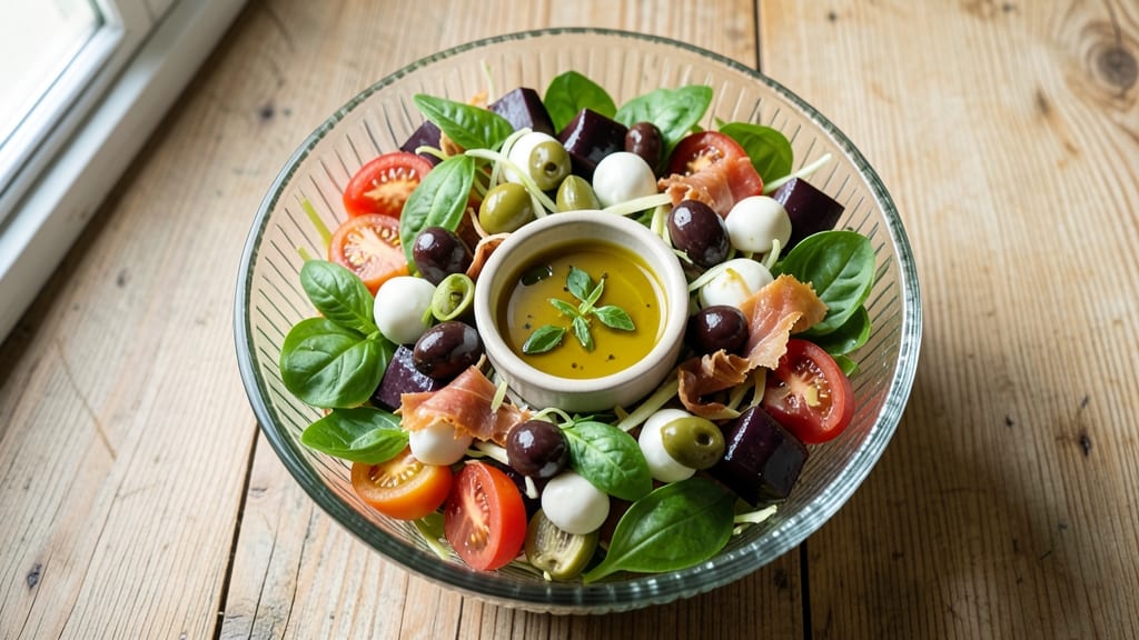 Antipasto Salad Recipe: Italian Dressing With Crunchy Celery Crowns