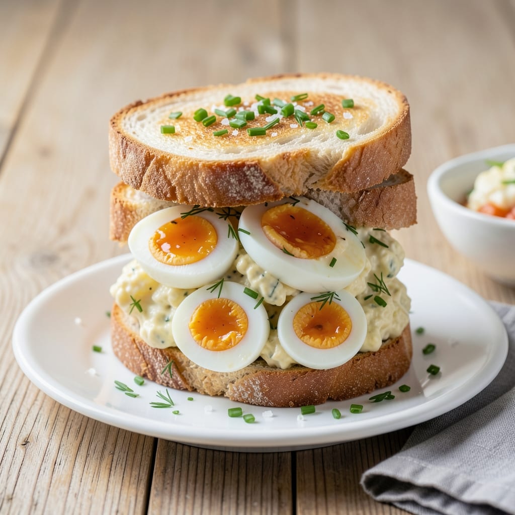 Afternoon Tea Egg Salad Sandwich Recipe: Elegant Tea Party Bites with Crispy Bread Layers