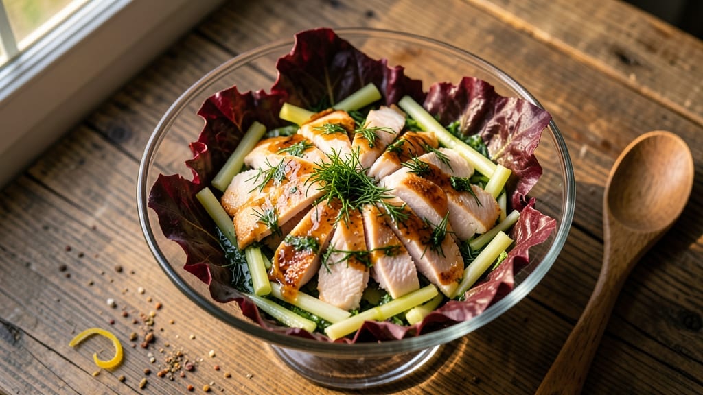 Bird Salad Recipe: Herb-Infused Creaminess With Crispy Celery Crowns