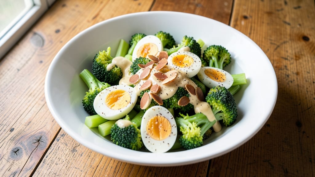 Cooked Broccoli Salad Recipe: Warm Celery Crown Crunch Over Creamy Ranch