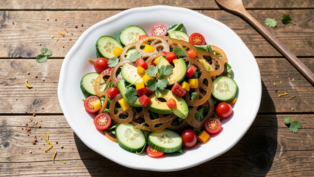 Brazilian Green Salad Recipe: Tropical Citrus and Avocado Freshness
