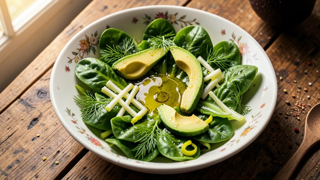 Bella Milano House Salad Recipe: Celery Crown Crunch Over Zesty Lemon-Dill Dressing