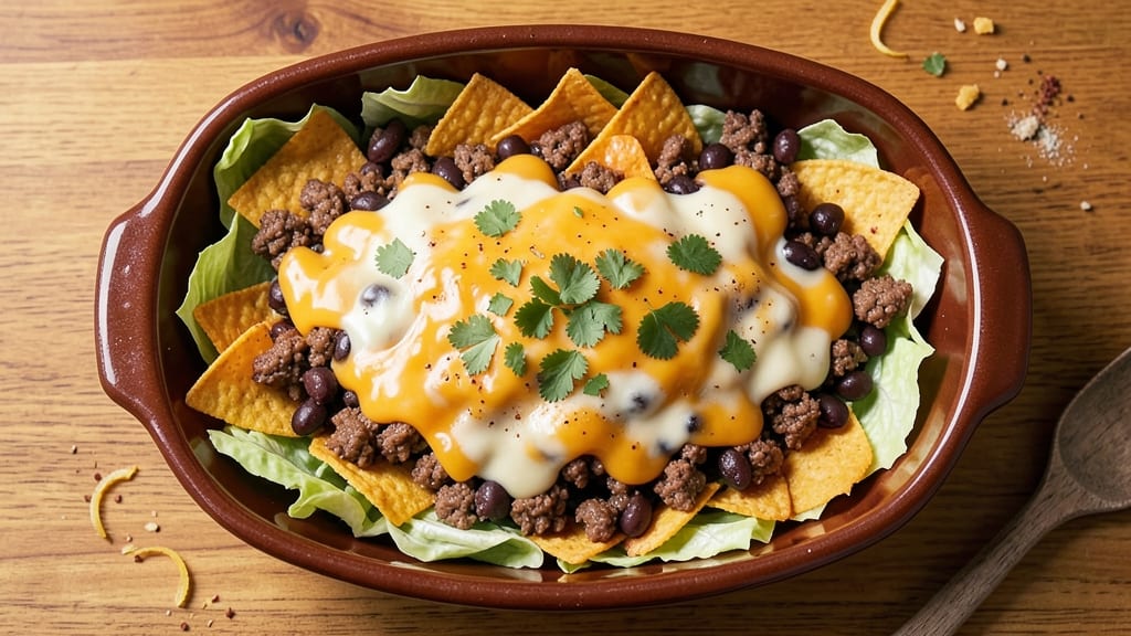 Baked Taco Salad Recipe With Doritos: Crunchy Tortilla Topping That Rivals Fast Food