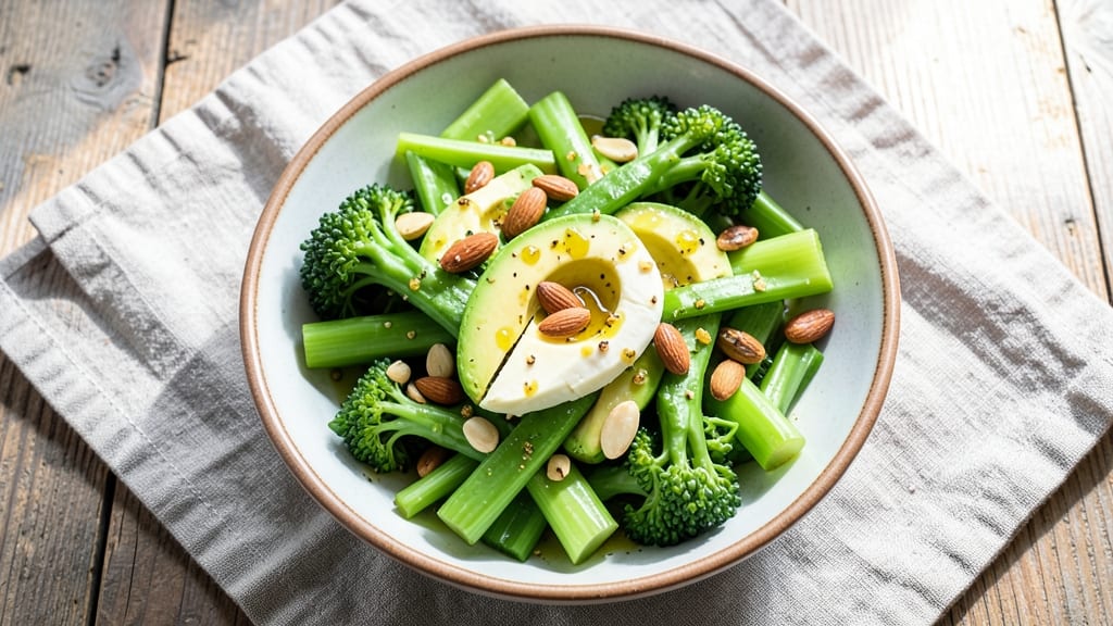 Broccoli Stem Salad Recipe: Crunchy Celery Crowns Over Zesty Lemon Dressing