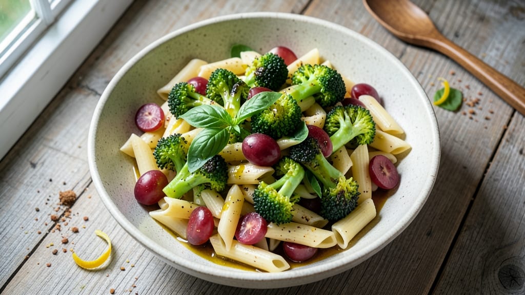 Broccoli Grape Pasta Salad Recipe: Sweet-Tart Grape and Nutty Broccoli Harmony