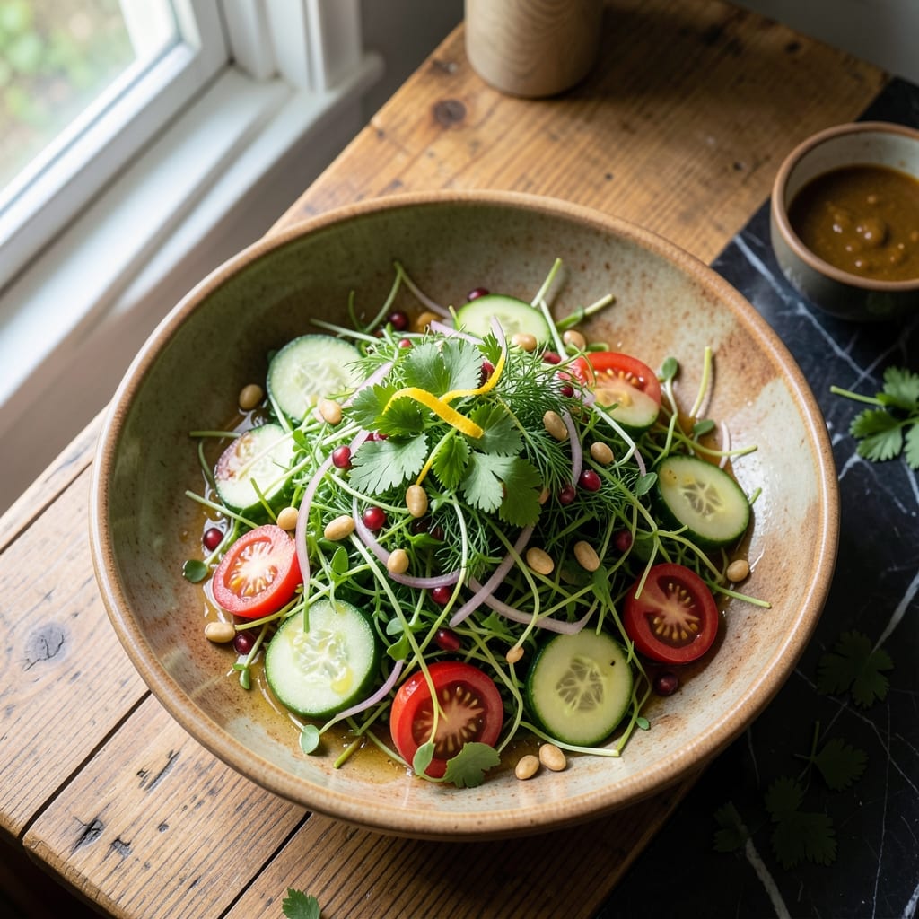 Alfalfa Salad Recipe: Herb-Infused Freshness With Zero Mayo