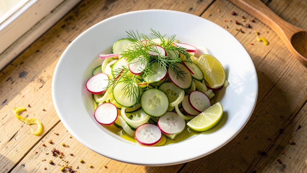 Baby Cucumber Salad Recipe: Crisp, Cool Refreshment with Zesty Dill-Lime Dressing