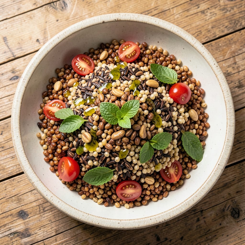 5 Grain Salad Recipe: Nutty, Toasted Crunch With Warm Spice Notes