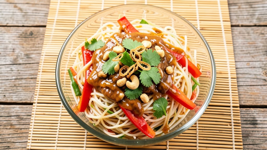 Asian Vermicelli Salad Recipe: Crispy Rice Noodles With Tangy Peanut-Lime Zing