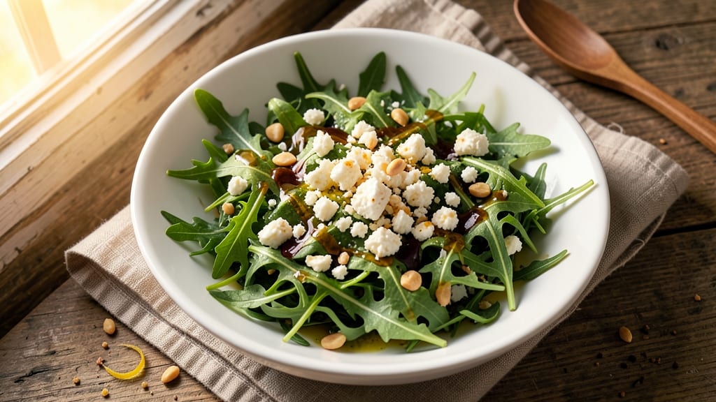 Arugula Salad Recipe with Feta Cheese: Bright Greens and Salty Crunch in Minutes