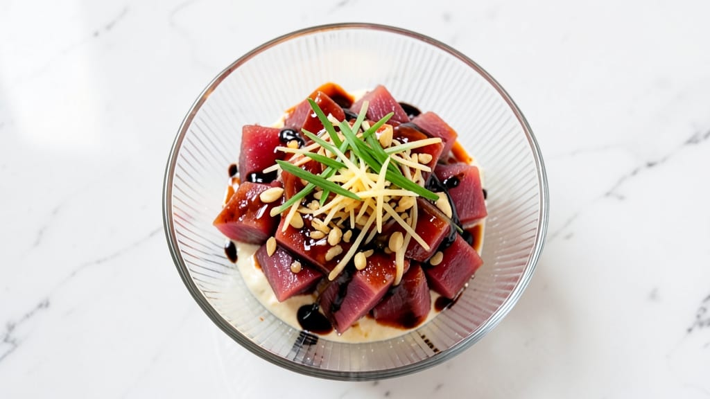 Asian Spicy Tuna Salad Recipe: Sriracha-Mayo Kick with Crunchy Sesame Topping