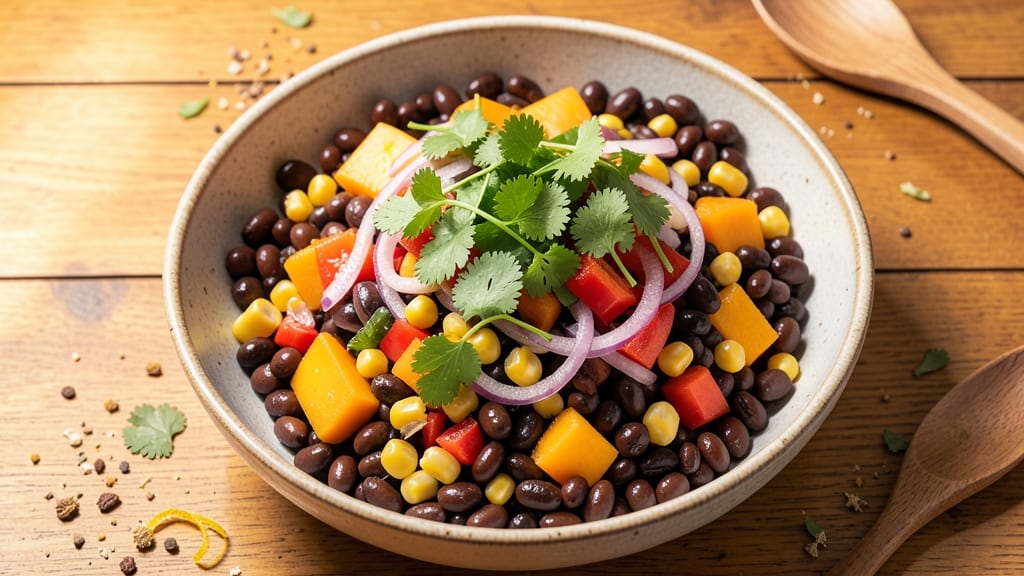 Black Bean Corn Mango Salad Recipe: Tropical Crunch Meets Hearty Protein