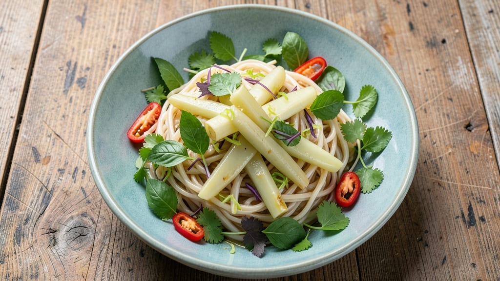 Bamboo Salad Recipe: Sweet Chili Crunch With Fresh Herbs