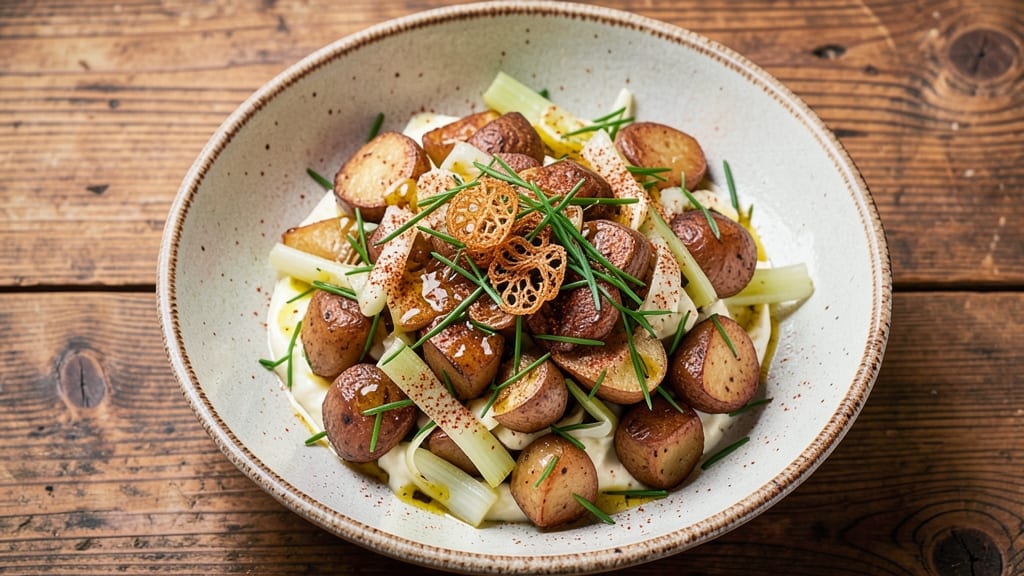 Billy Sims' Baked Potato Salad Recipe: Celery Crown Crunch Meets Smoky Ranch Velout
