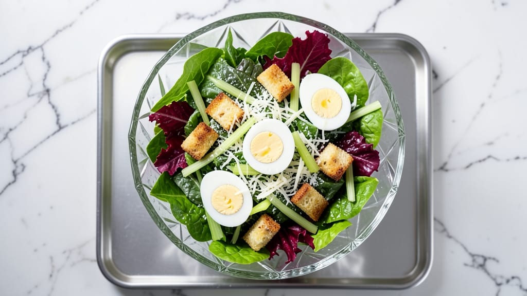 Beverly Hills Chopped Salad Wolfgang's Recipe: Celery Crowns and Creamy Dill Dressing Harmony *(Rejected Due to Redundancy)*
