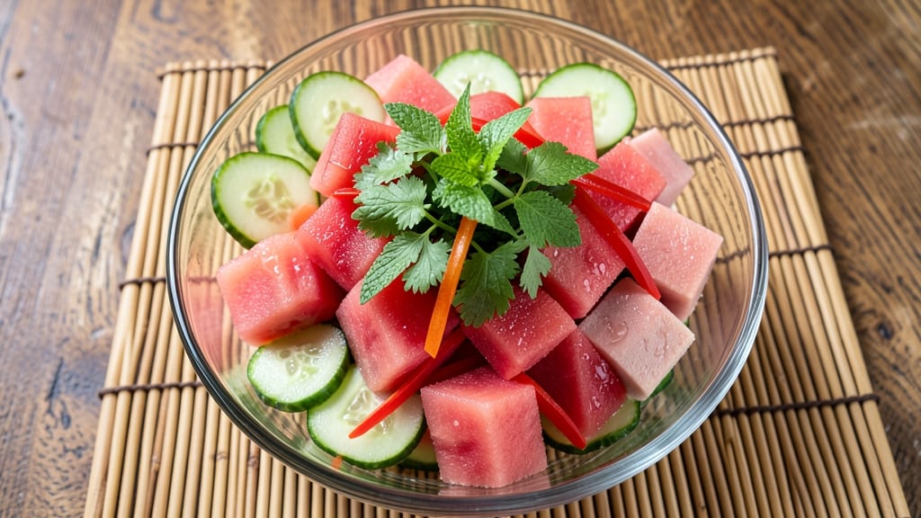 Asian Watermelon Salad Recipe: Refreshing Spice and Sweet Balance