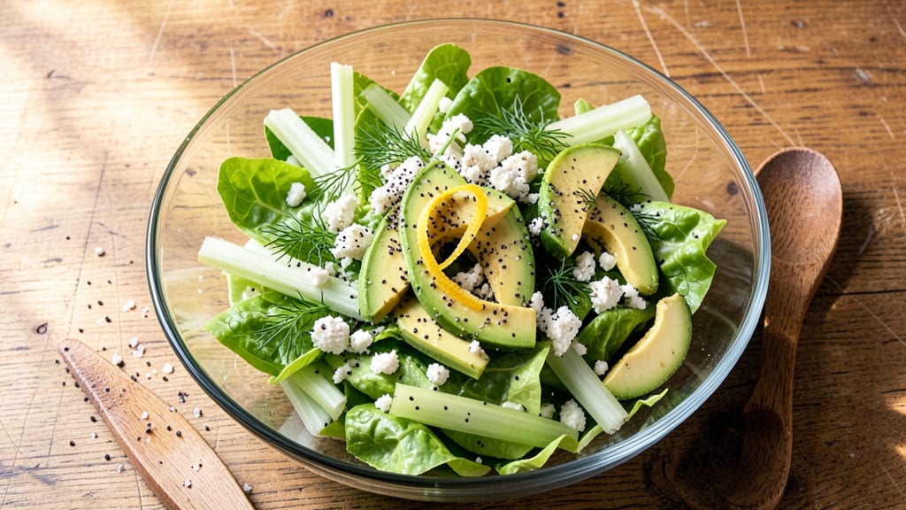 Brianna's Poppy Seed Dressing Salad Recipe: Celery Crown Crunch Meets Creamy Dill Bliss