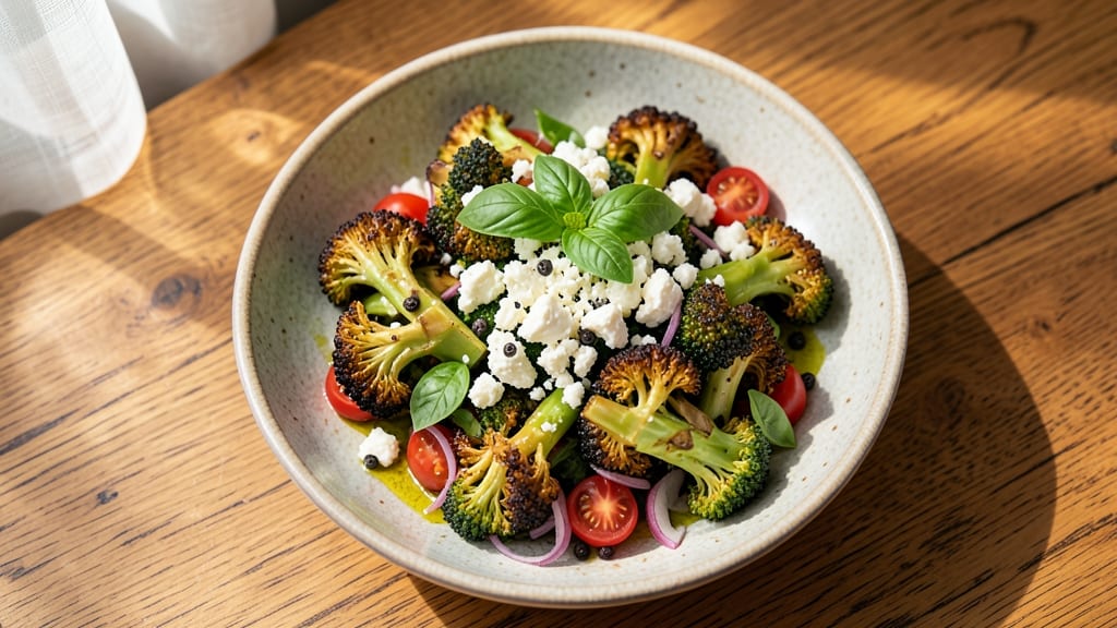 Broccoli Salad Recipe with Feta Cheese: Crispy Stems and Tangy Creamy Bite