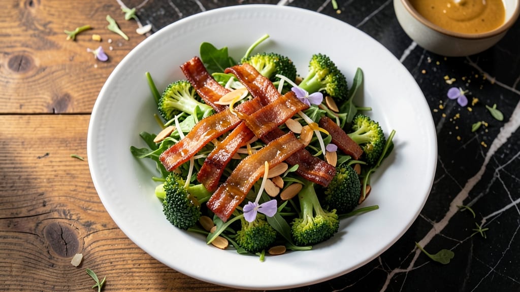 Broccoli Bacon Crunch Salad Recipe: Crispy Bacon Bites and Fresh Florets in One Bowl