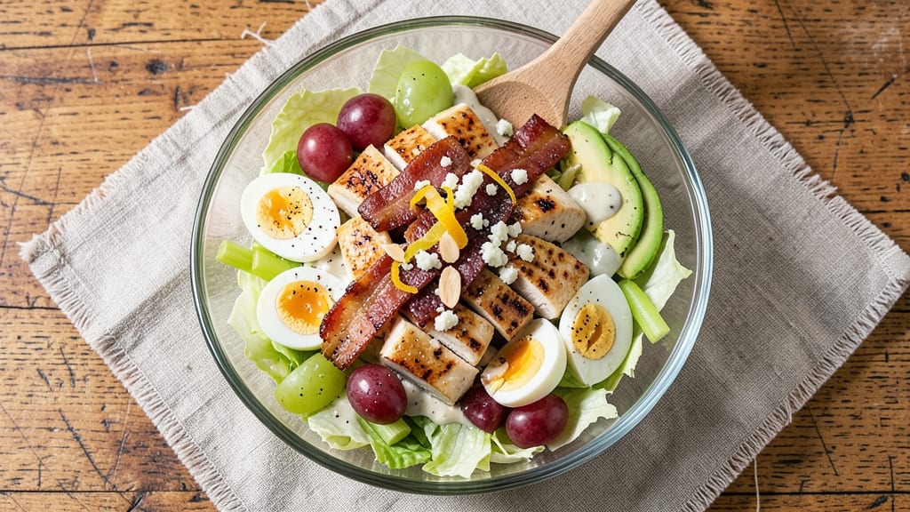 Bob Evans Cobb Salad Recipe: Crispy Celery Crowns Over Zesty Ranch Velout