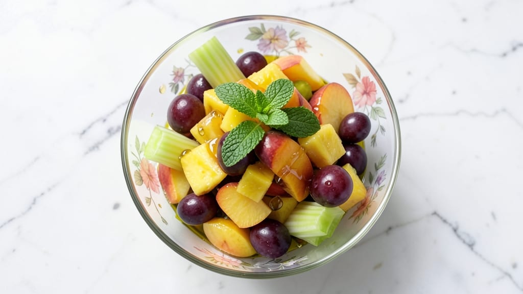 Canned Fruit Cocktail Salad Recipe: Retro Comfort with Crunchy Celery Crowns