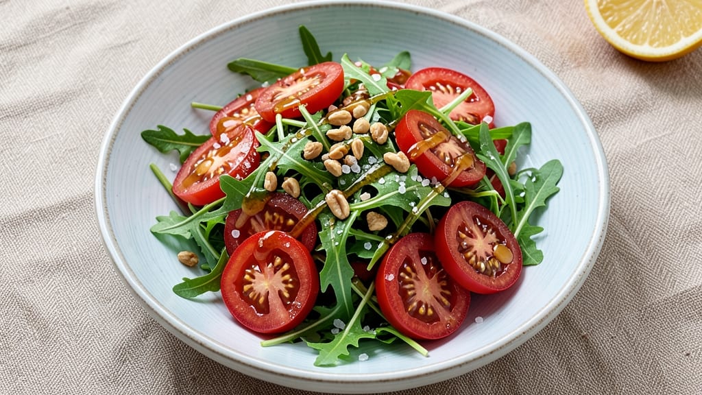 Arugula Tomato Salad Recipe: Bright, Peppery Crunch in 10 Minutes