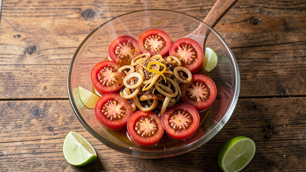 Burmese Tomato Salad Recipe: Tamarind-Kissed Heat with Crispy Shallots