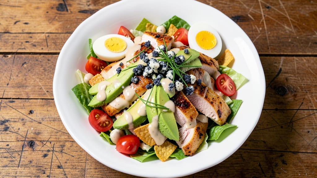 Chick Fil A Copycat Cobb Salad Recipe: Crispy Tortilla Strips and Smoky Avocado Ranch Magic