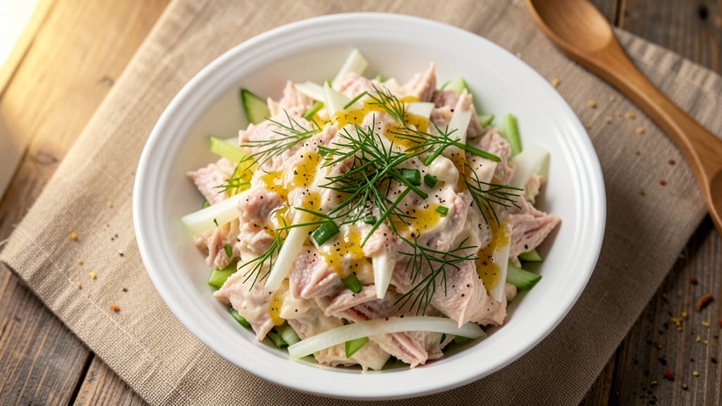 Gelson's Tuna Salad Recipe: Crisp Celery Crowns Over Zesty Mayo