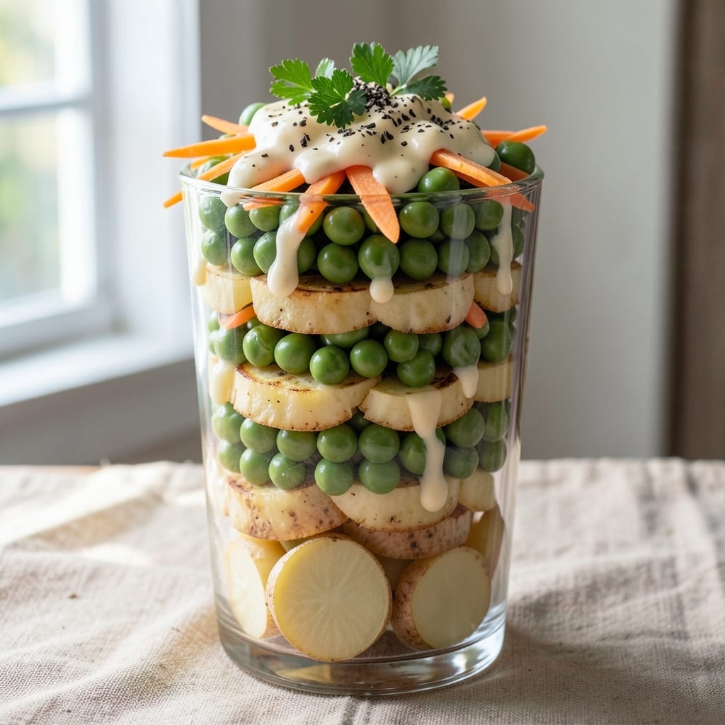 7 Layer Green Pea Salad Recipe: Vibrant, Creamy Layers That Stay Fresh All Week