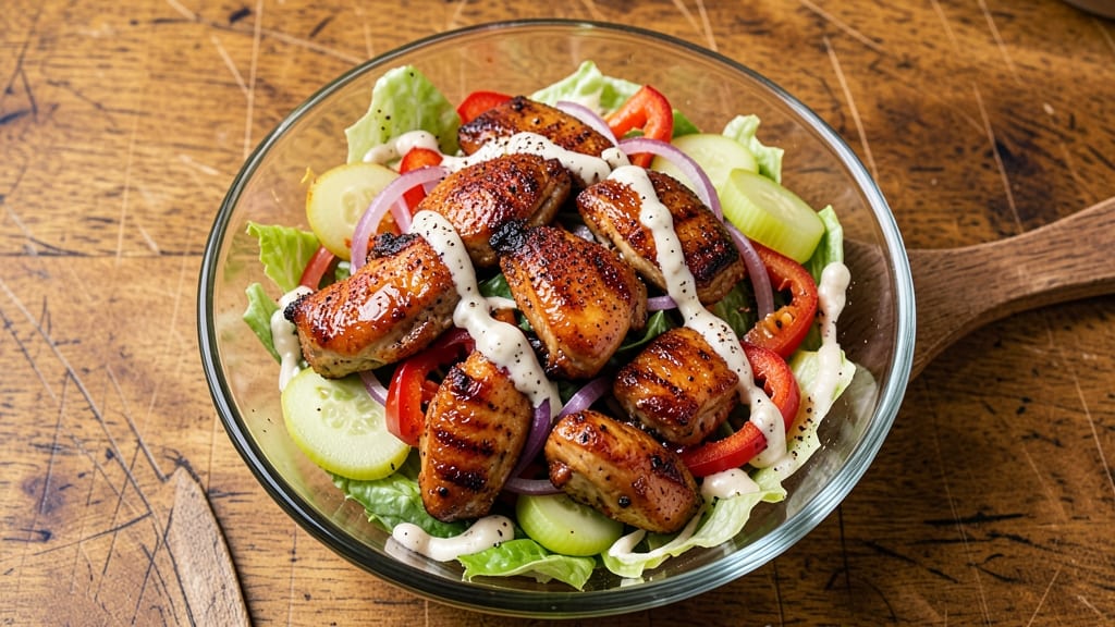BJ's BBQ Chicken Salad Recipe: Smoky Grilled Flavor with Crispy Celery Crowns