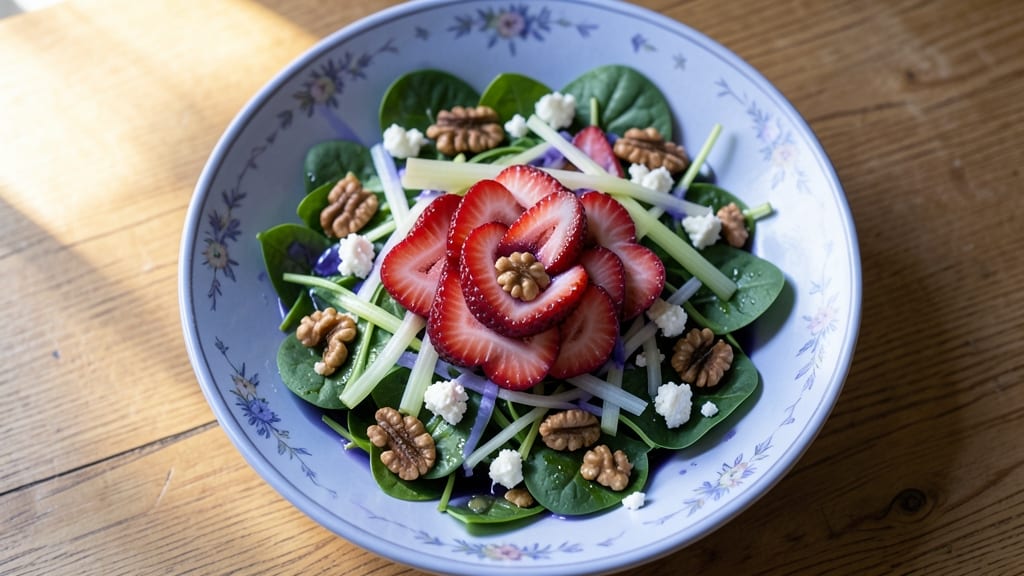Blue Owl Strawberry Salad Recipe: Celery Crown Crunch Meets Berry Brightness