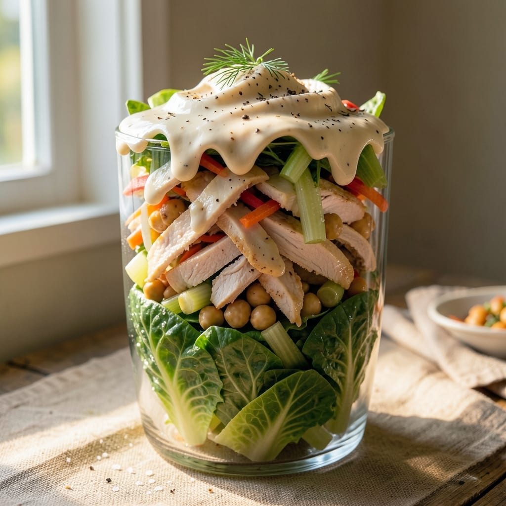 3 Layer Salad Recipe: Crisp Celery, Creamy Ranch, and Crunchy Walnut Trio