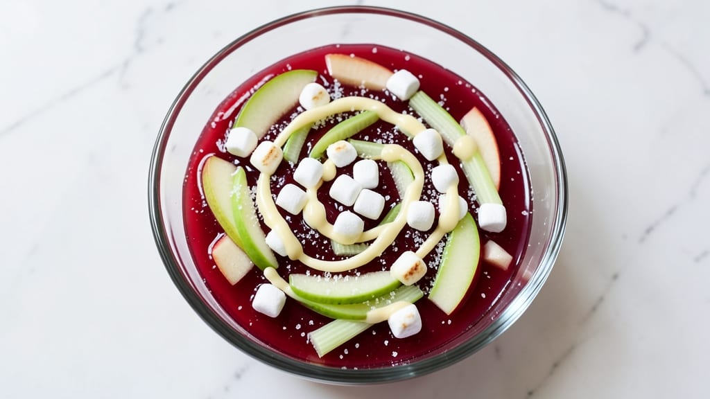 Apple Jello Salad Recipe: Celery Crown Crunch Over Creamy Dill Dressing