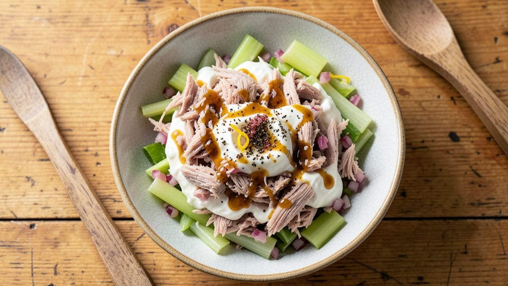Best Tasting Tuna Salad Recipe: Mayo-Free Creaminess With Crisp Celery Bite