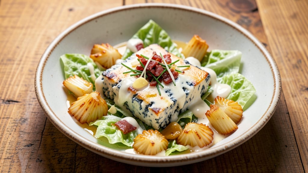 Blue Cheese Wedge Salad Outback Recipe: Crispy Celery Crowns Over Tangy Ranch Velout