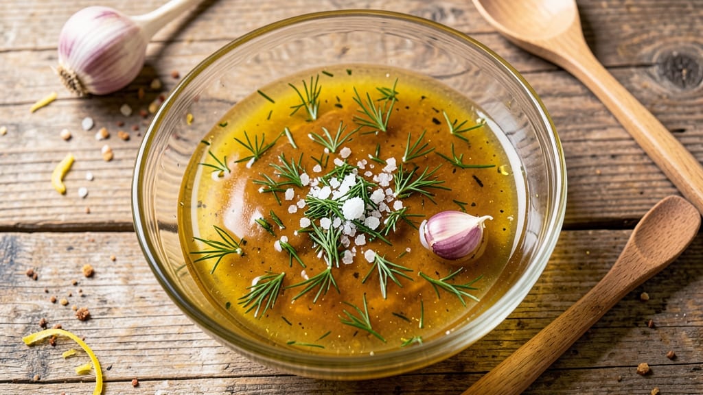 Bacalao Salad Dressing Recipe: Zesty Lemon-Dill Crunch Over Salty Cod