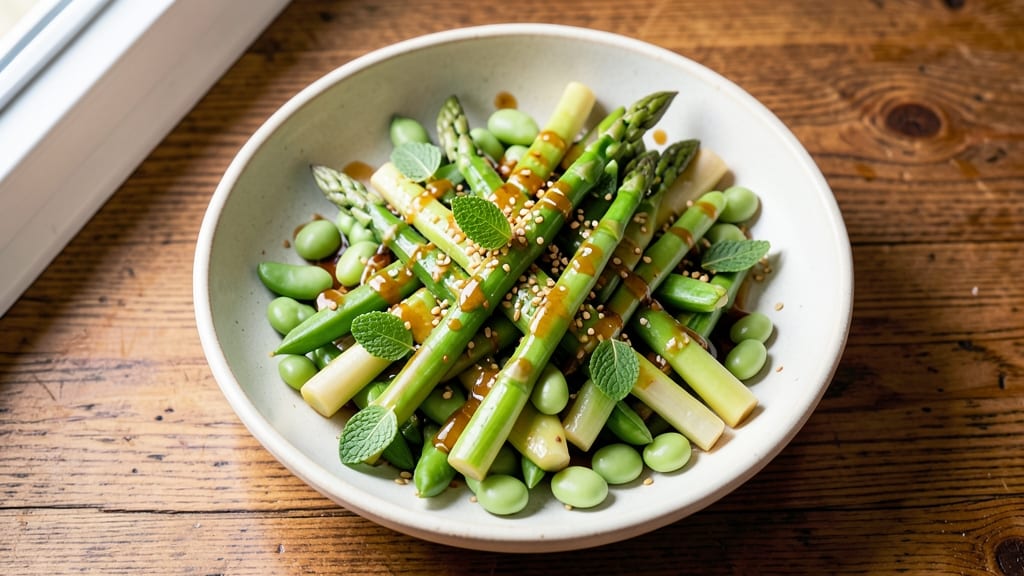 Asparagus and Snow Pea Salad Recipe: Crisp-Tender Bites with Zesty Sesame Dressing