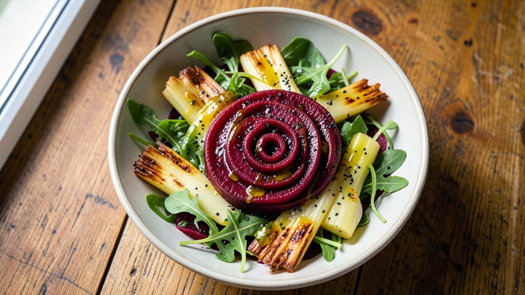 Beet Salad Recipe Using Canned Beets: Sweet Earthy Bite with Crispy Celery Crowns